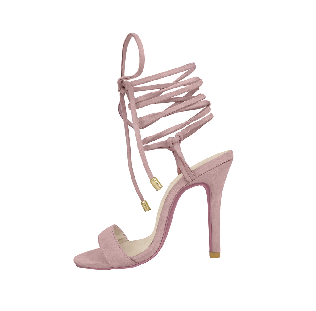 pink strappy heel sandal for small feet