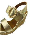 Ophelia Gold Wedges for Petite Feet