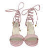 Victoria Strappy Pink Heels for Petite Feet
