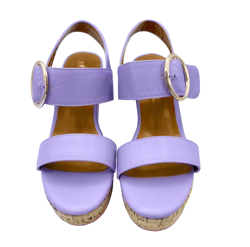 purple dress wedges Loafers for Women Round Toe Leather Platform Wedges Casual Slip on Business Work Dress Shoes Ladies Comfy Walking Shoes Yellow Size 6.5